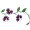 Pansy Flower Wall Stencil | 3172 by Designer Stencils | Floral Stencils | Reusable Art Craft Stencils for Painting on Walls, Canvas, Wood | Reusable Plastic Paint Stencil for Home Makeover | Easy to Use & Clean Art Stencil